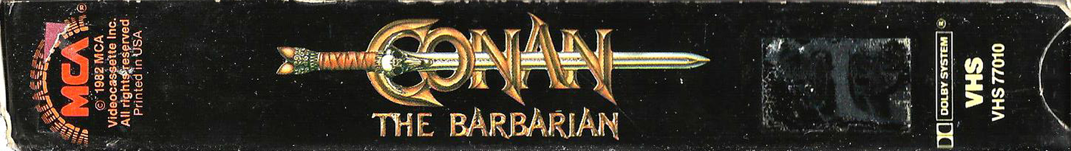 CONAN THE BARBARIAN VHS