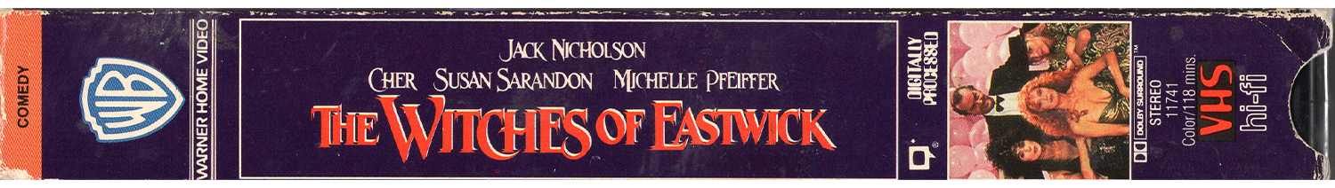 THE WITCHES OF EASTWICK VHS